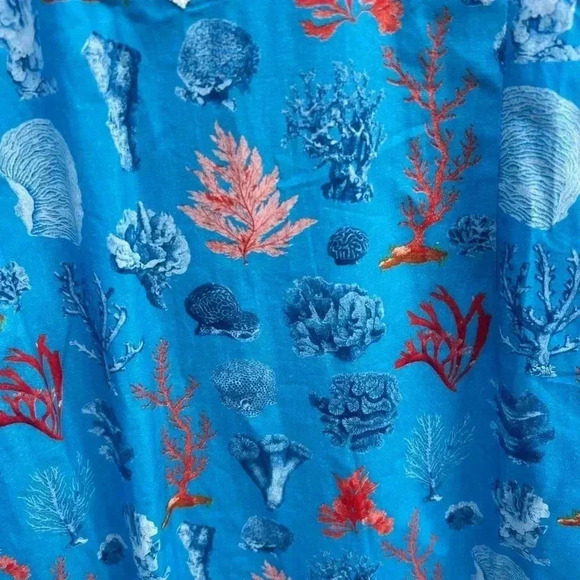 Nicoblu Blue Coral kaftan tunic dress size Large - Picture 3 of 5